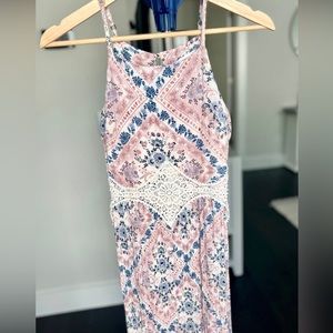 Floral Lace Maxi Dress Size XS